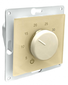  Термостат механический Th-HF-E-B 16А 3.6кВт для теплых полов датчик пола с возможн. установкой в рамку Legrand Etika беж. Extherm Th-HF-E-B